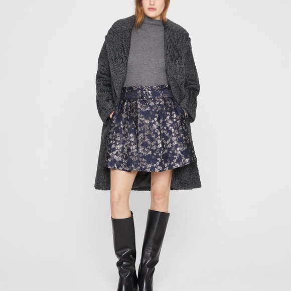 Brocade Mini Skirt* - New With Tags - NEVER WORN - Blue Multi - Picture 1 of 5